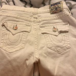 True religion white jeans